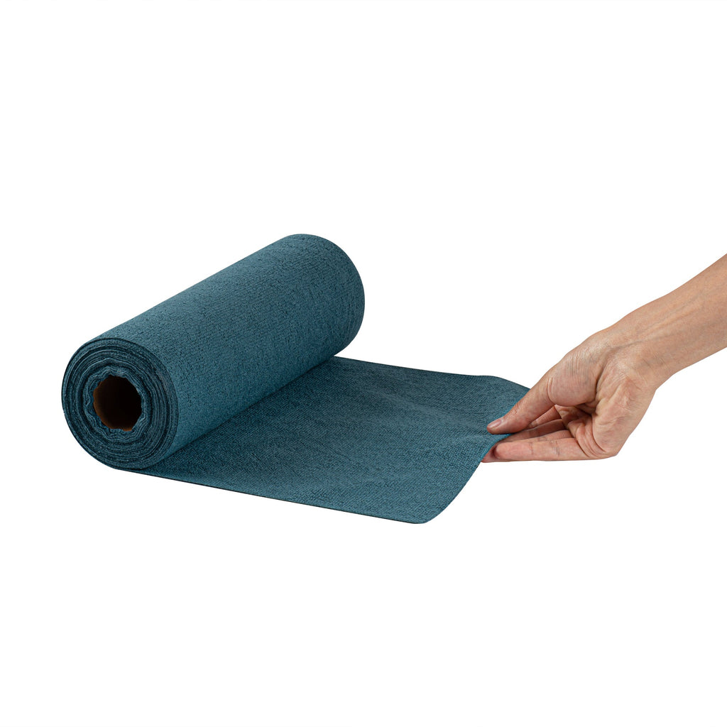 Clean Tek Professional Teal Microfiber General Purpose Towel Roll - Tear Away - 11 3/4" x 11 3/4" - 300 count box