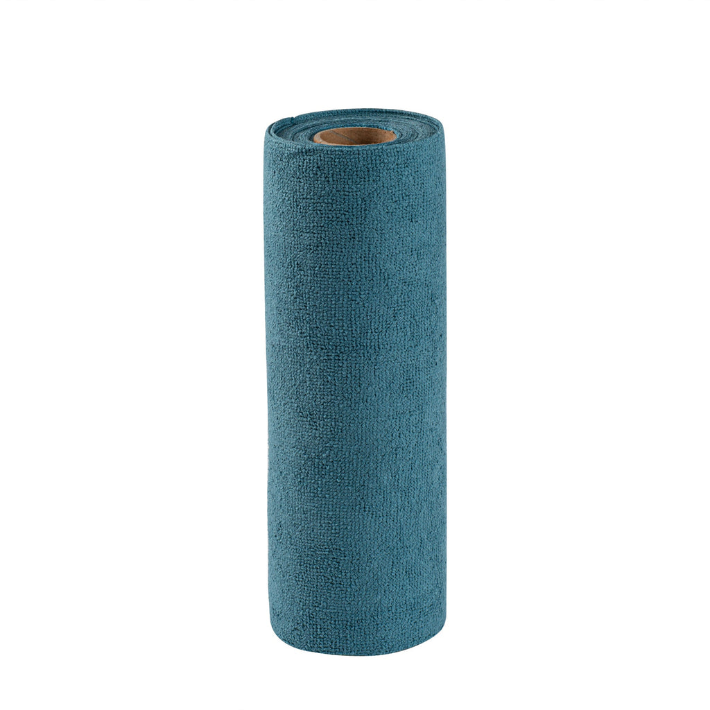 Clean Tek Professional Teal Microfiber General Purpose Towel Roll - Tear Away - 11 3/4" x 11 3/4" - 300 count box