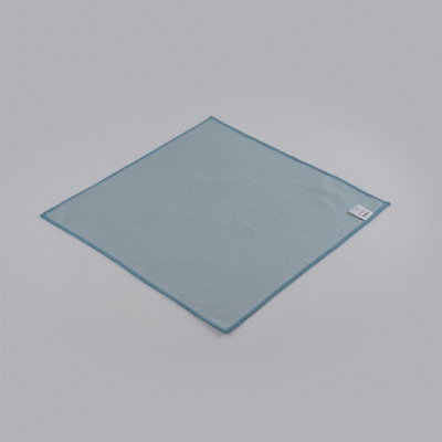 Clean Tek Professional Light Blue Microfiber Glass Cleaning Cloth - 15 3/4" x 15 3/4" - 100 count box