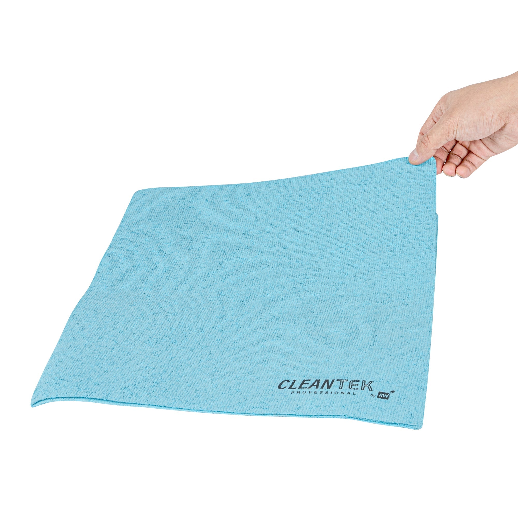 Clean Tek Professional Blue Microfiber Cleaning / Drying Cloth - 13'' x 15'' - 5 count box