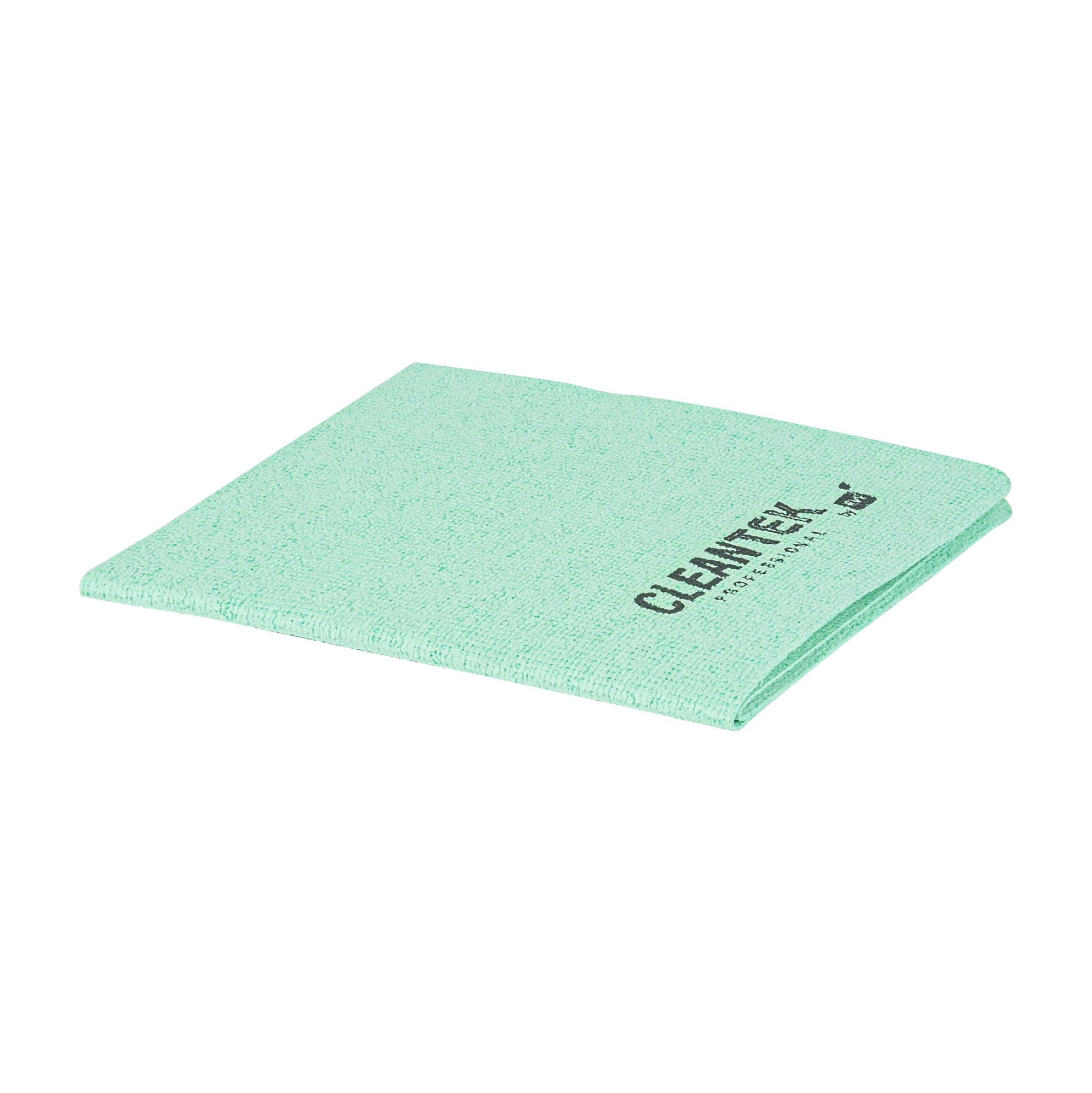 Clean Tek Professional Green Microfiber Cleaning / Drying Cloth - 13'' x 15'' - 100 count box