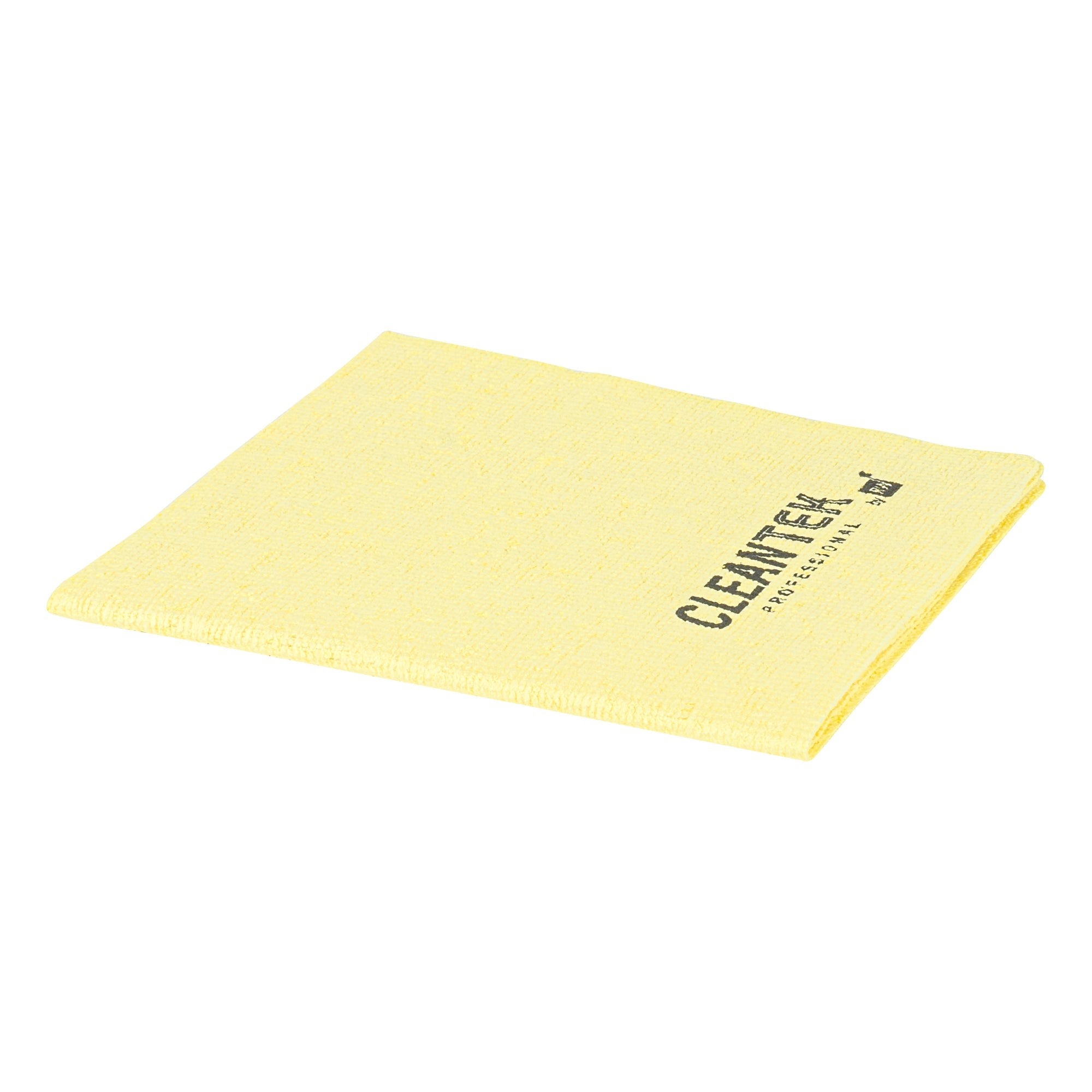 Clean Tek Professional Yellow Microfiber Cleaning / Drying Cloth - 13'' x 15'' - 5 count box