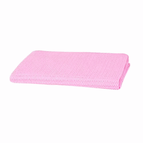 Clean Tek Professional Pink 3D Chamois Cloth - with Storage Tube - 25 1/4'' x 17'' - 1 count box
