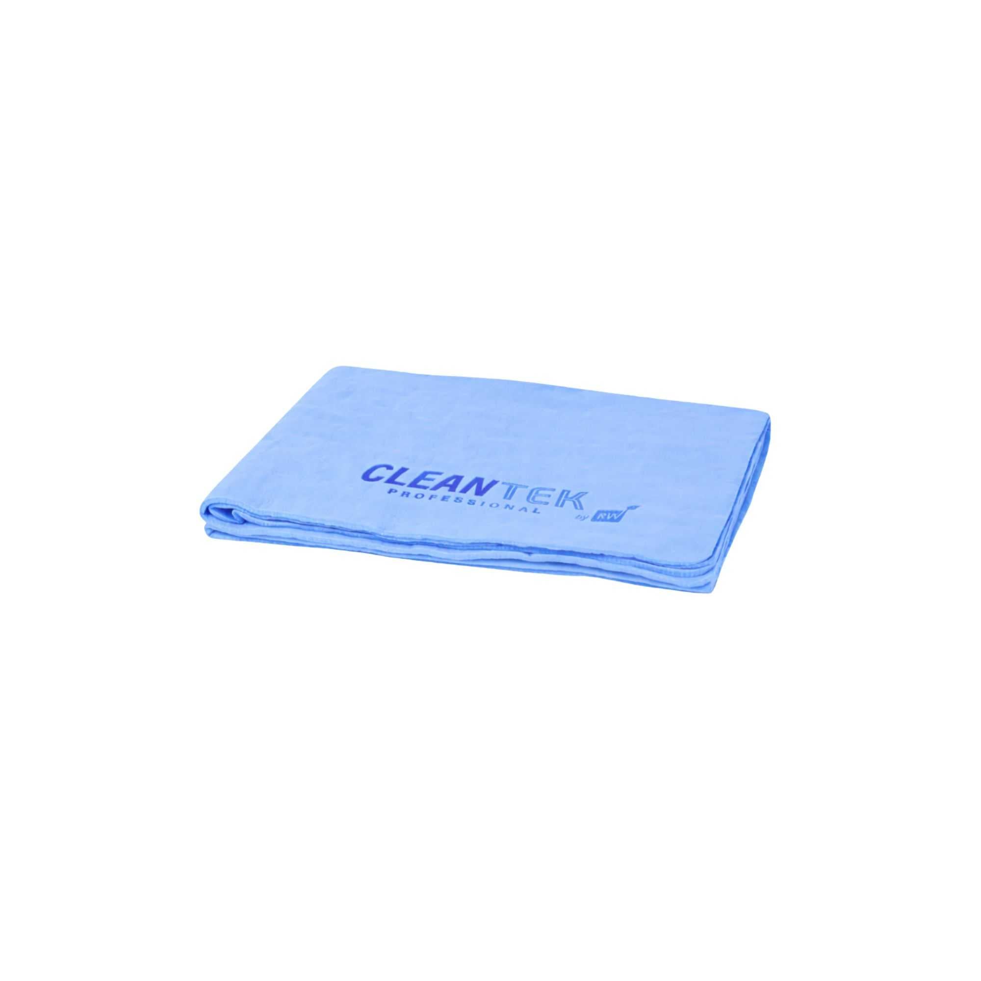 Clean Tek Professional Blue Chamois Cloth - with Storage Tube - 25 1/4'' x 17'' - 1 count box