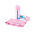 Clean Tek Professional Pink Chamois Cloth - with Storage Tube - 25 1/4'' x 17'' - 20 count box