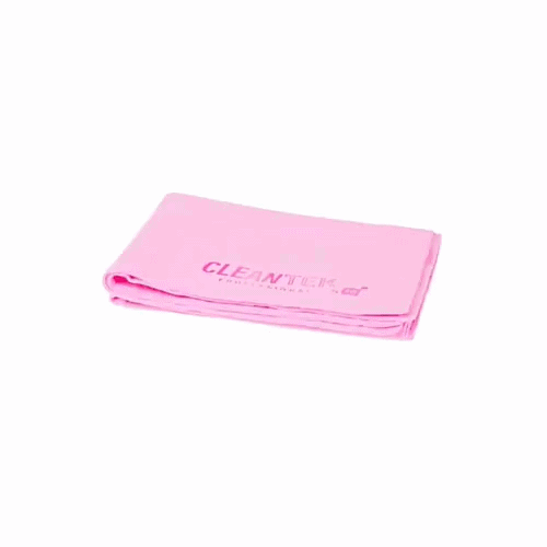 Clean Tek Professional Pink Chamois Cloth - with Storage Tube - 25 1/4'' x 17'' - 20 count box