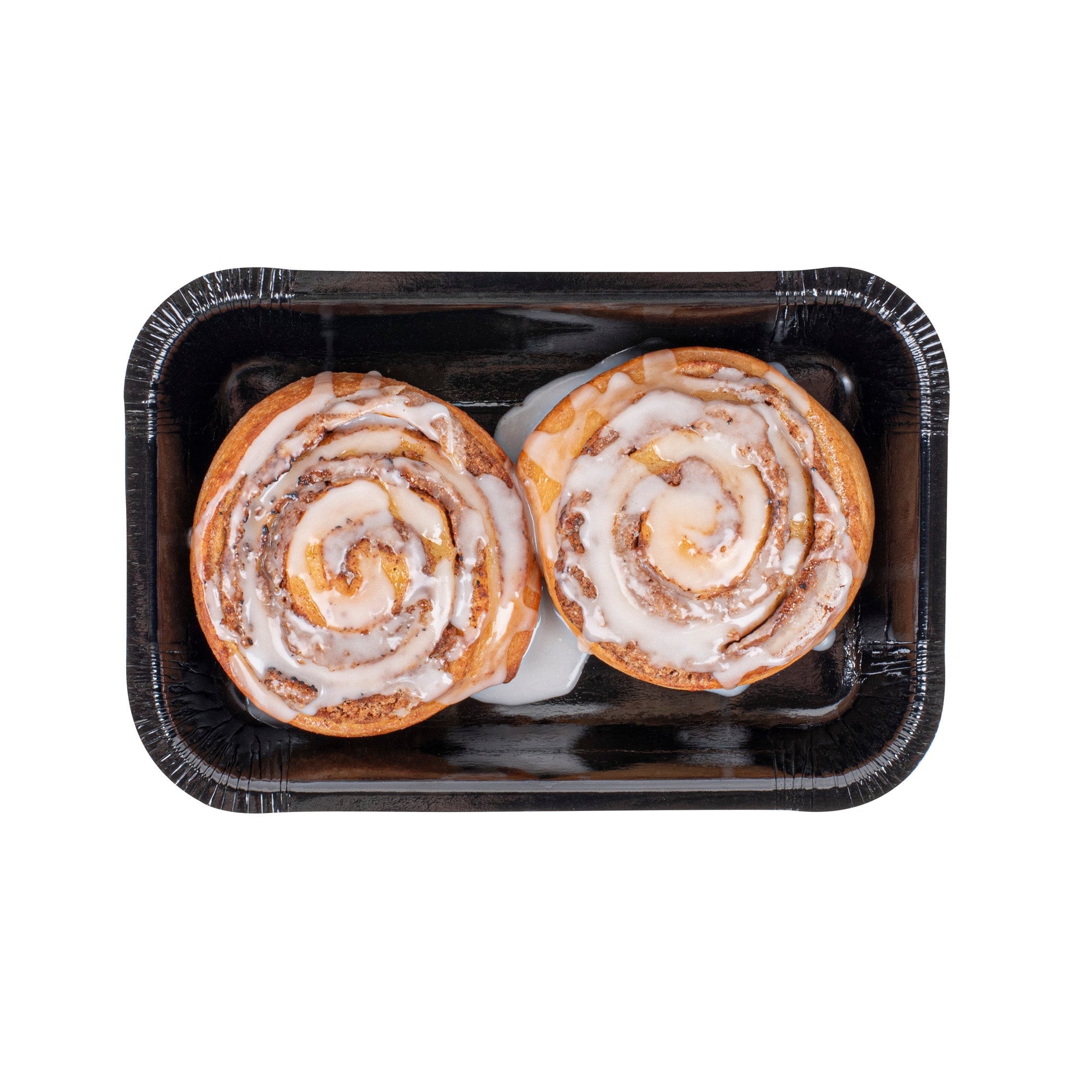 Pastry Tek 24 oz Rectangle Black Paperboard Tray - Oven-Safe - 8 1/4" x 5 1/2" x 1 1/2" - 25 count box