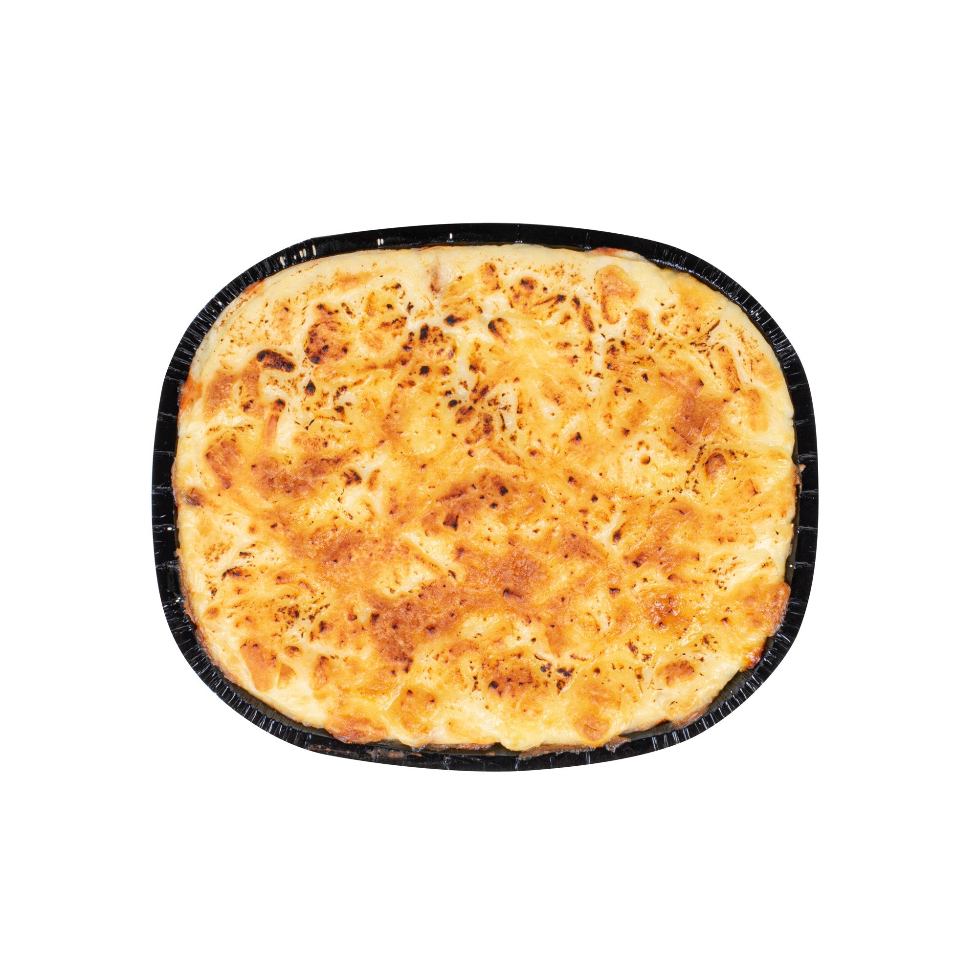 Pastry Tek 32 oz Rectangle Black Paperboard Tray - Oven-Safe - 9" x 7" x 1 3/4" - 100 count box