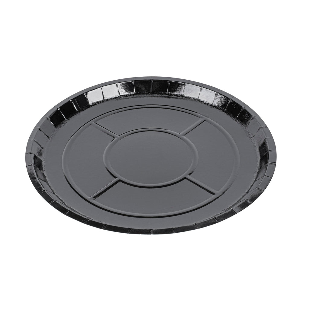 Eco Pie Round Black Paperboard Pizza Tray - Oven-Safe - 12'' - 50 count box
