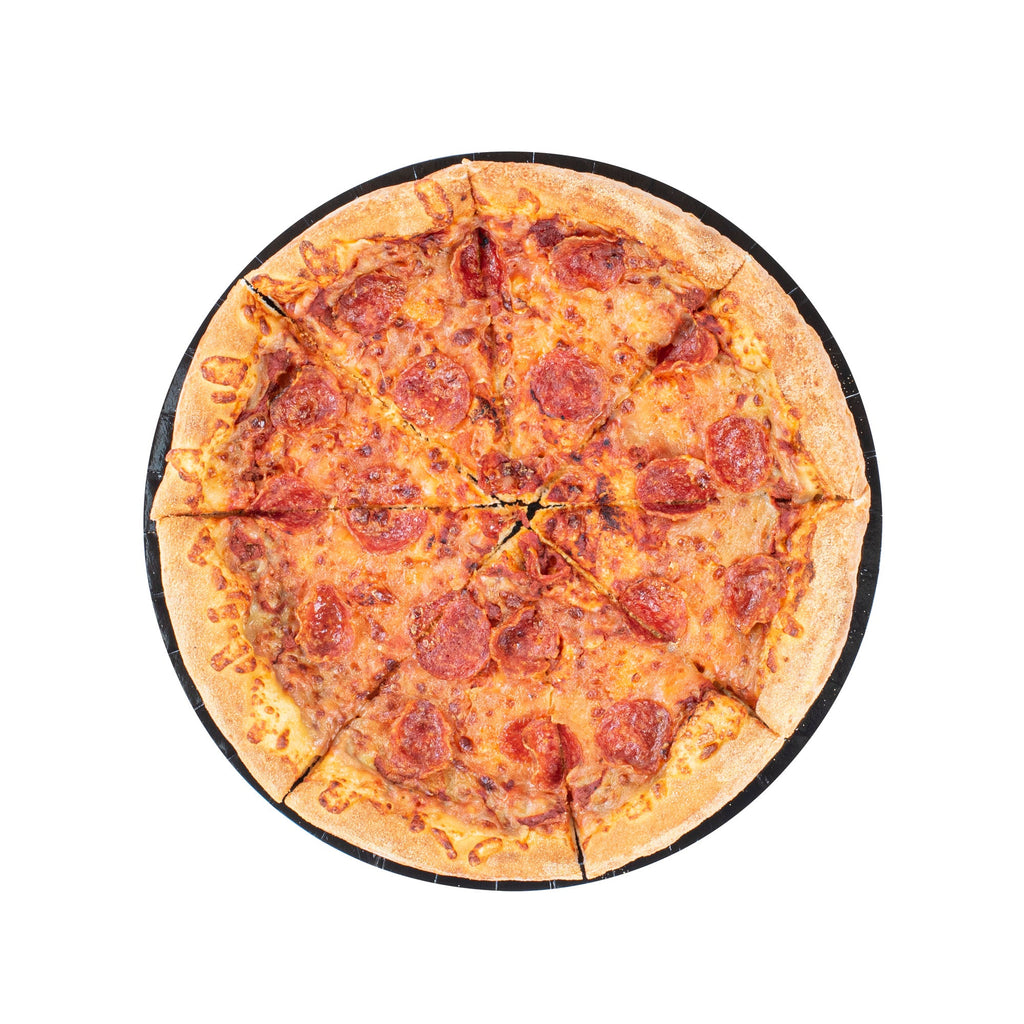 Eco Pie Round Black Paperboard Pizza Tray - Oven-Safe - 12'' - 25 count box