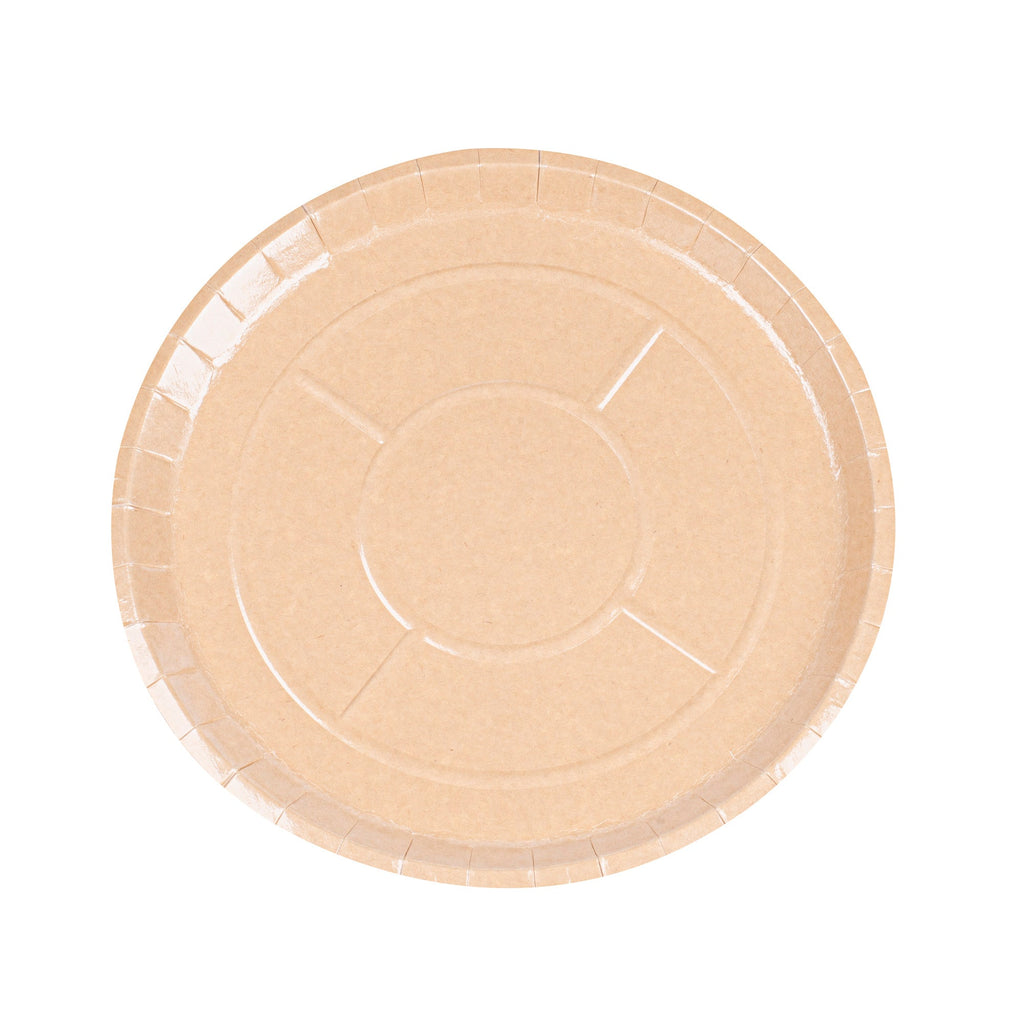 Eco Pie Round Kraft Paperboard Pizza Tray - Oven-Safe - 12'' - 25 count box