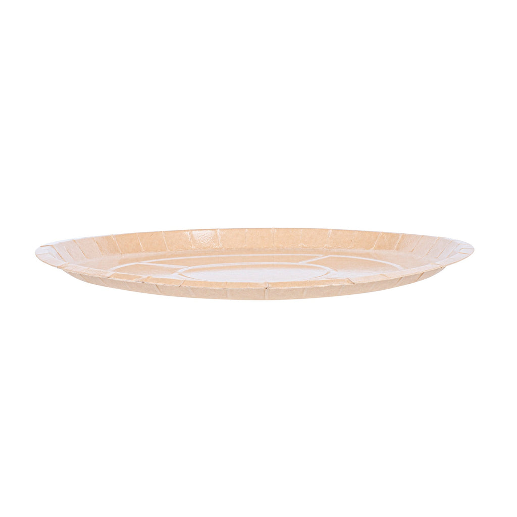 Eco Pie Round Kraft Paperboard Pizza Tray - Oven-Safe - 12'' - 50 count box