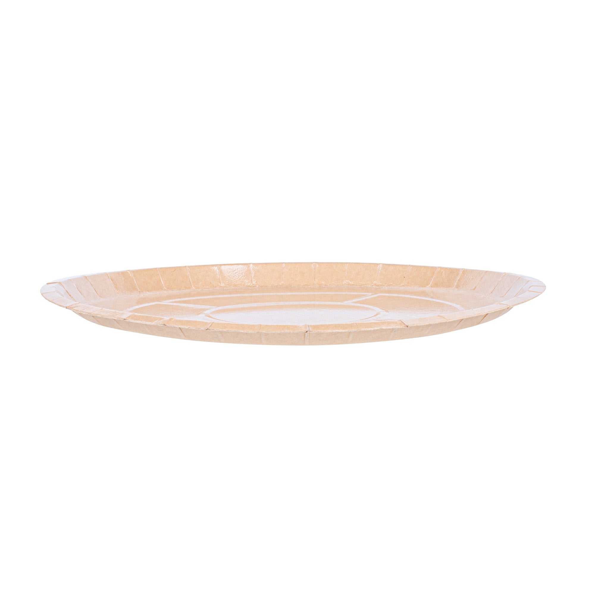 Eco Pie Round Kraft Paperboard Pizza Tray - Oven-Safe - 12'' - 50 count box