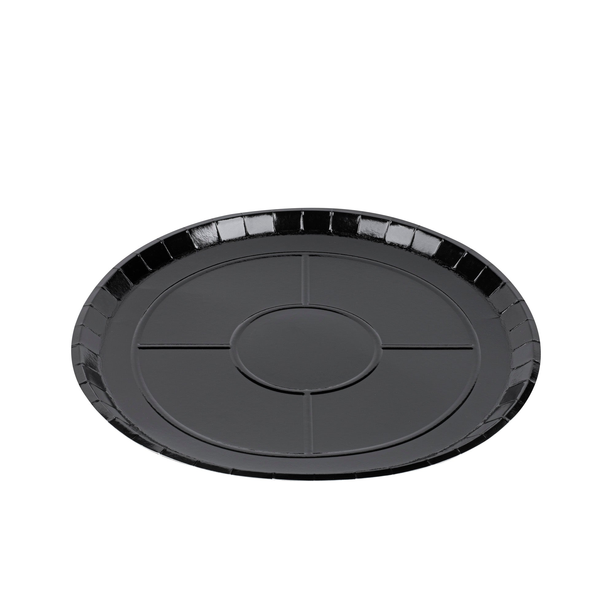 Eco Pie Round Black Paperboard Pizza Tray - Oven-Safe - 16" - 50 count box