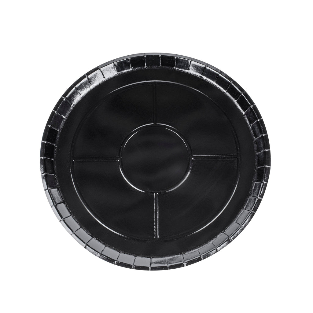 Eco Pie Round Black Paperboard Pizza Tray - Oven-Safe - 16" - 25 count box