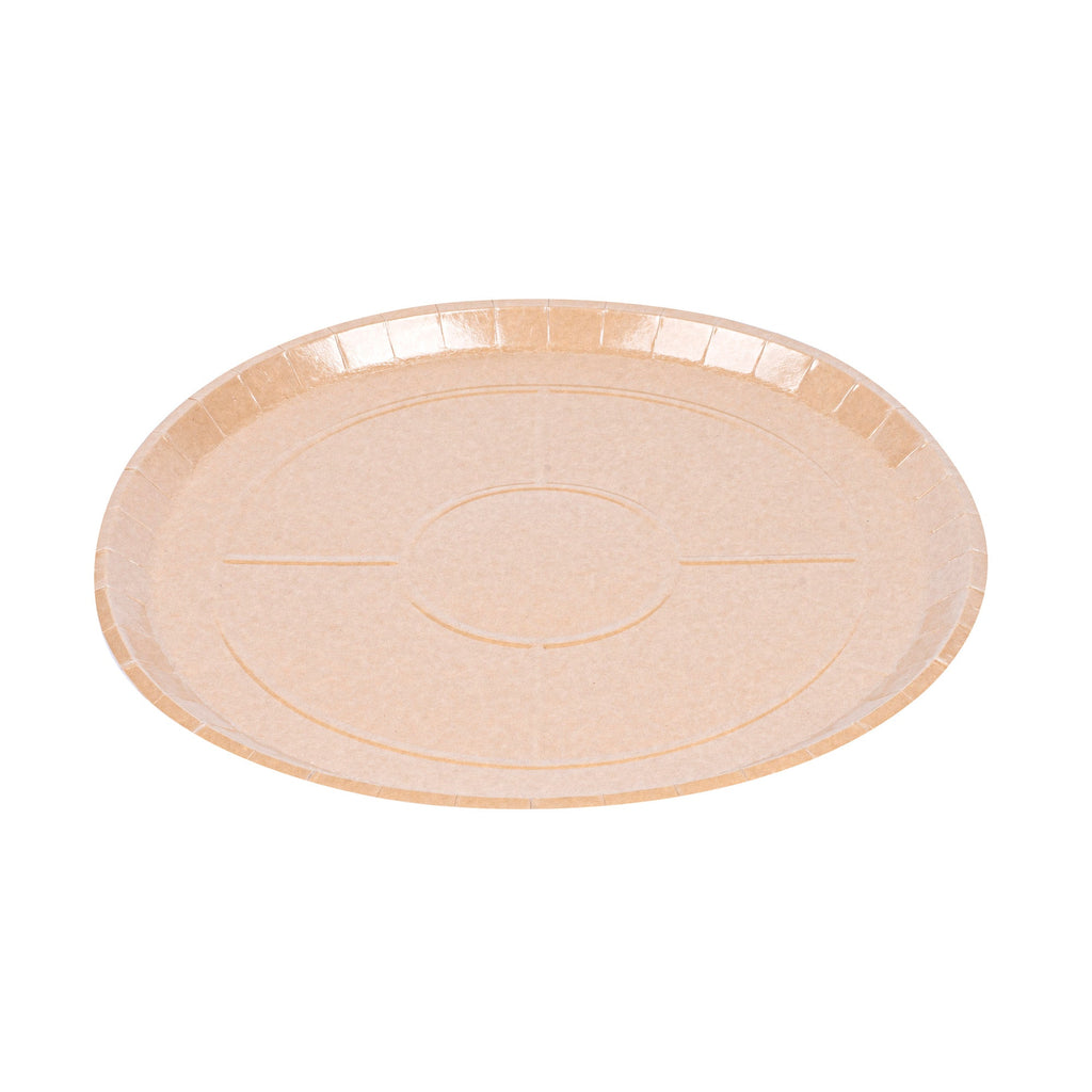 Eco Pie Round Kraft Paperboard Pizza Tray - Oven-Safe - 16" - 50 count box