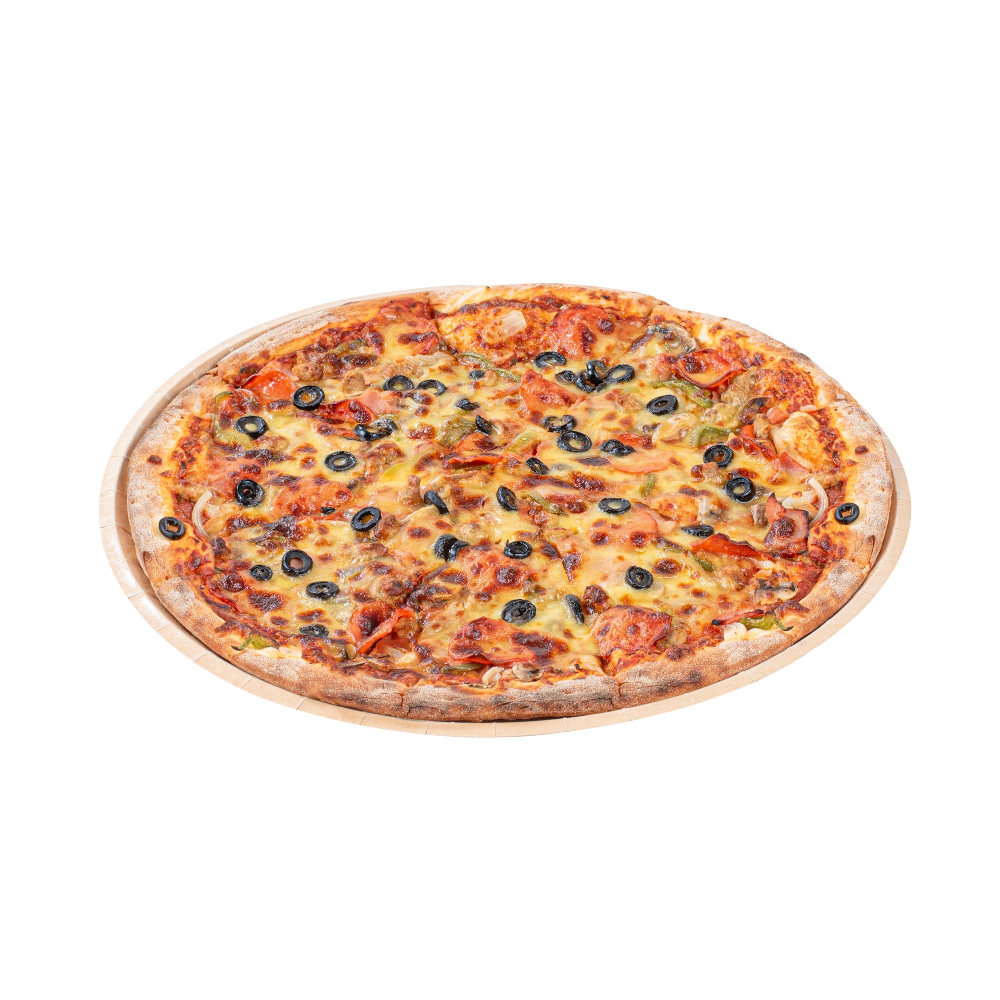 Eco Pie Round Kraft Paperboard Pizza Tray - Oven-Safe - 16" - 25 count box