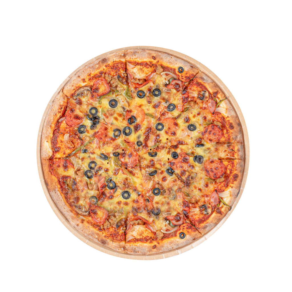 Eco Pie Round Kraft Paperboard Pizza Tray - Oven-Safe - 16" - 25 count box