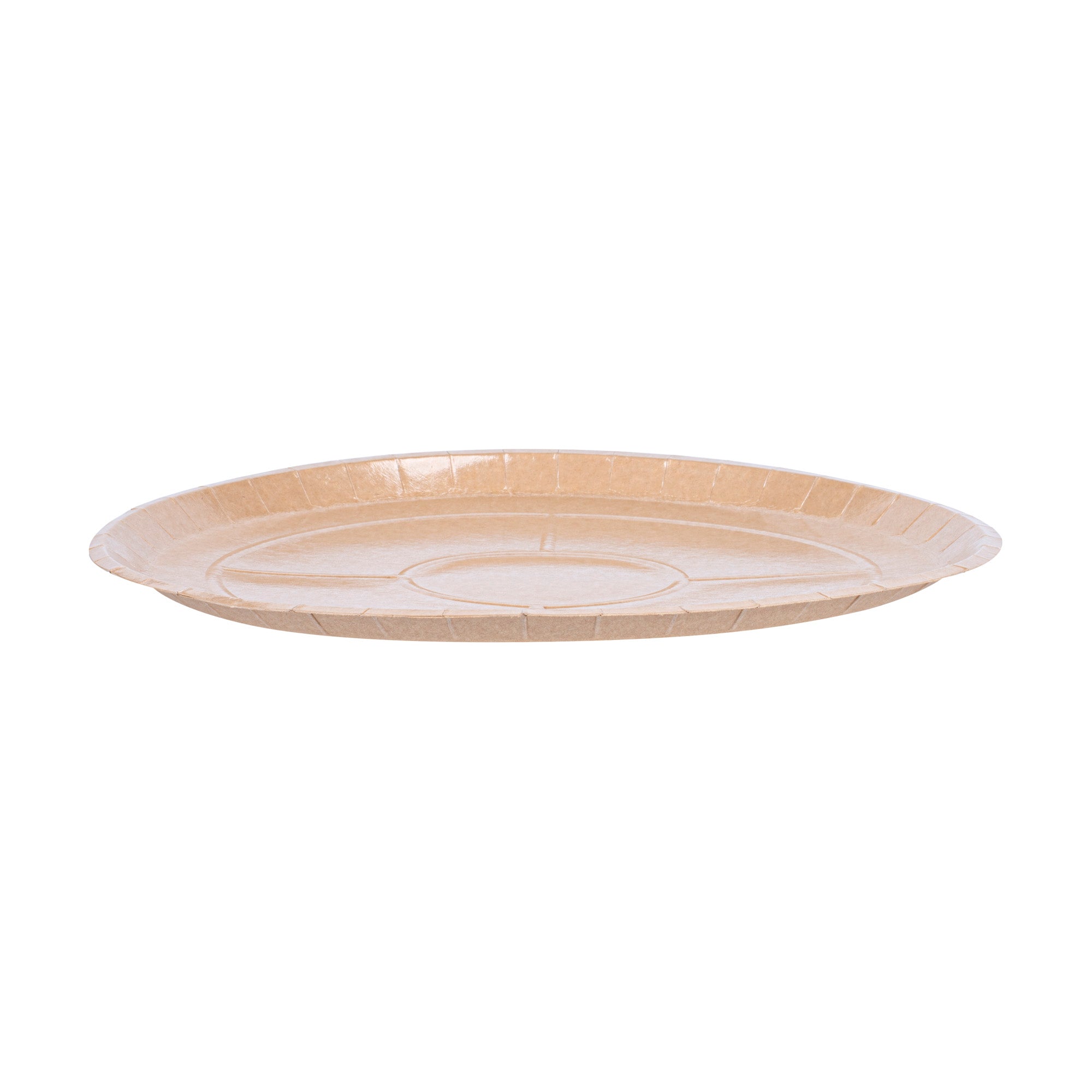Eco Pie Round Kraft Paperboard Pizza Tray - Oven-Safe - 16" - 25 count box