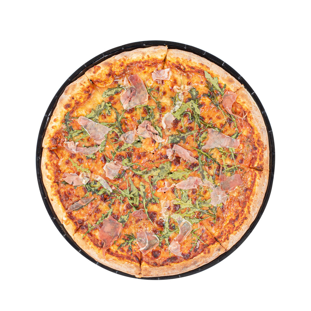 Eco Pie Round Black Paperboard Pizza Tray - Oven-Safe - 18'' - 50 count box