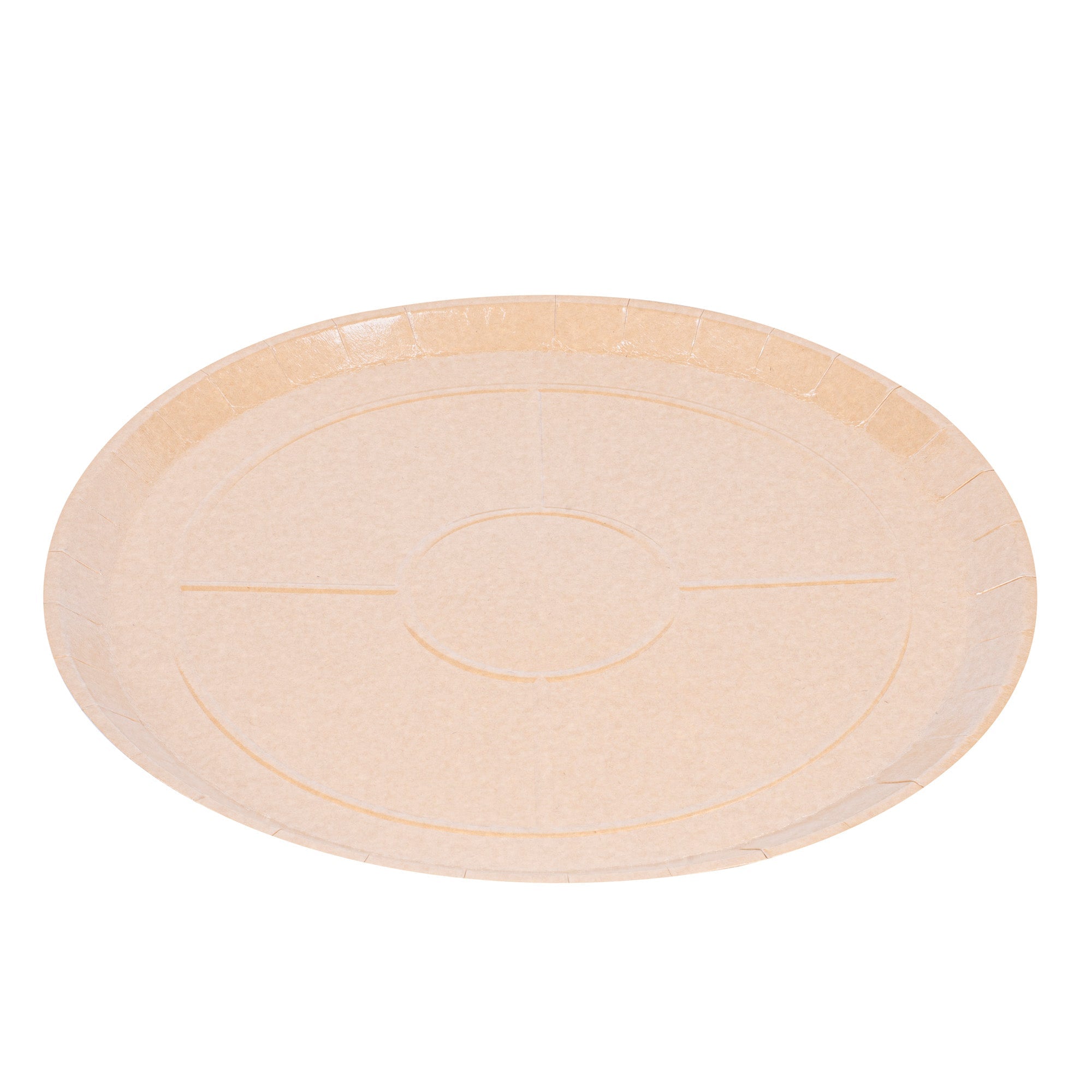 Eco Pie Round Kraft Paperboard Pizza Tray - Oven-Safe - 18'' - 50 count box