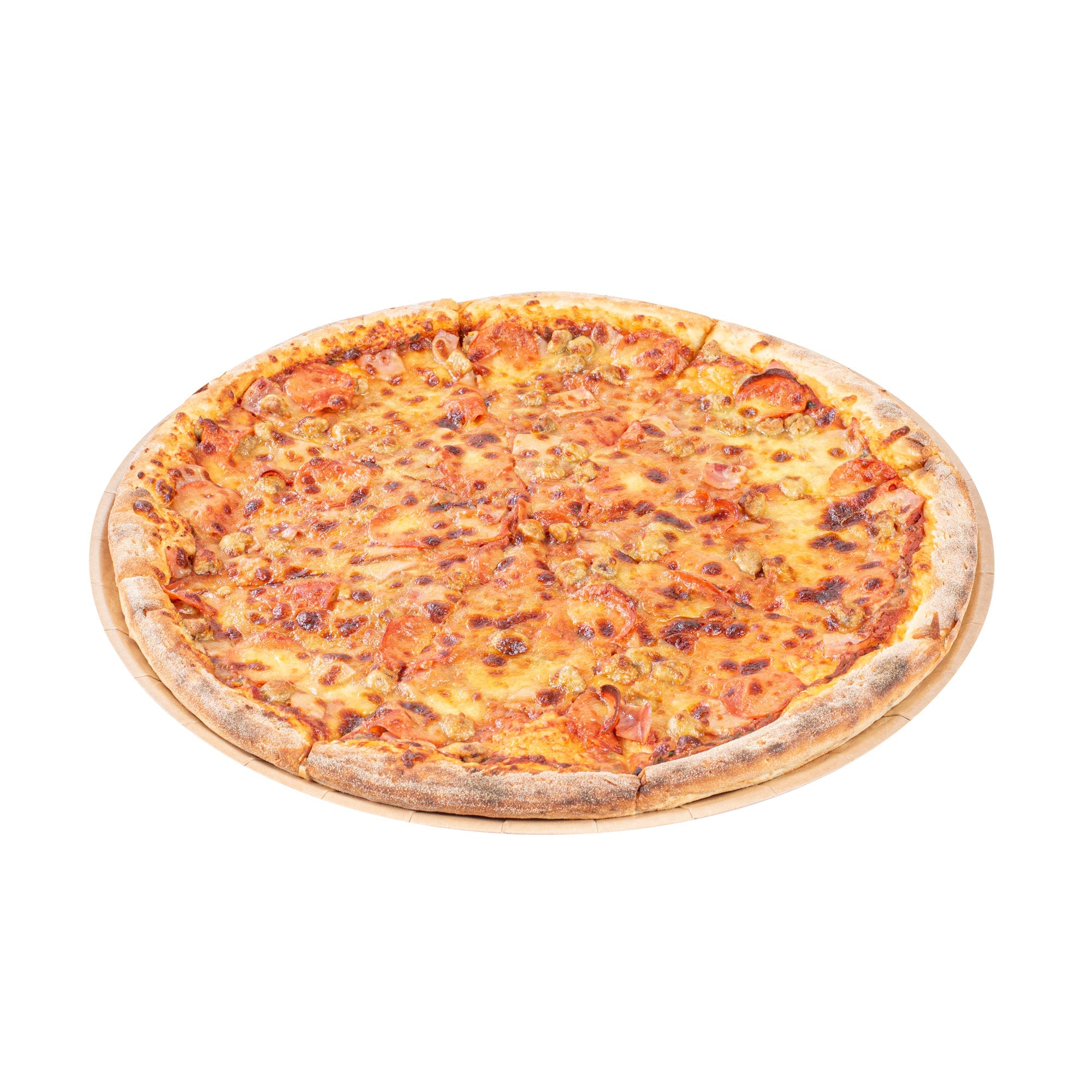 Eco Pie Round Kraft Paperboard Pizza Tray - Oven-Safe - 18'' - 50 count box