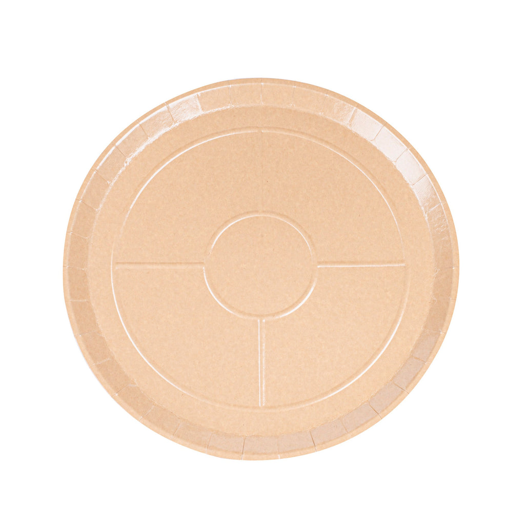 Eco Pie Round Kraft Paperboard Pizza Tray - Oven-Safe - 18'' - 25 count box
