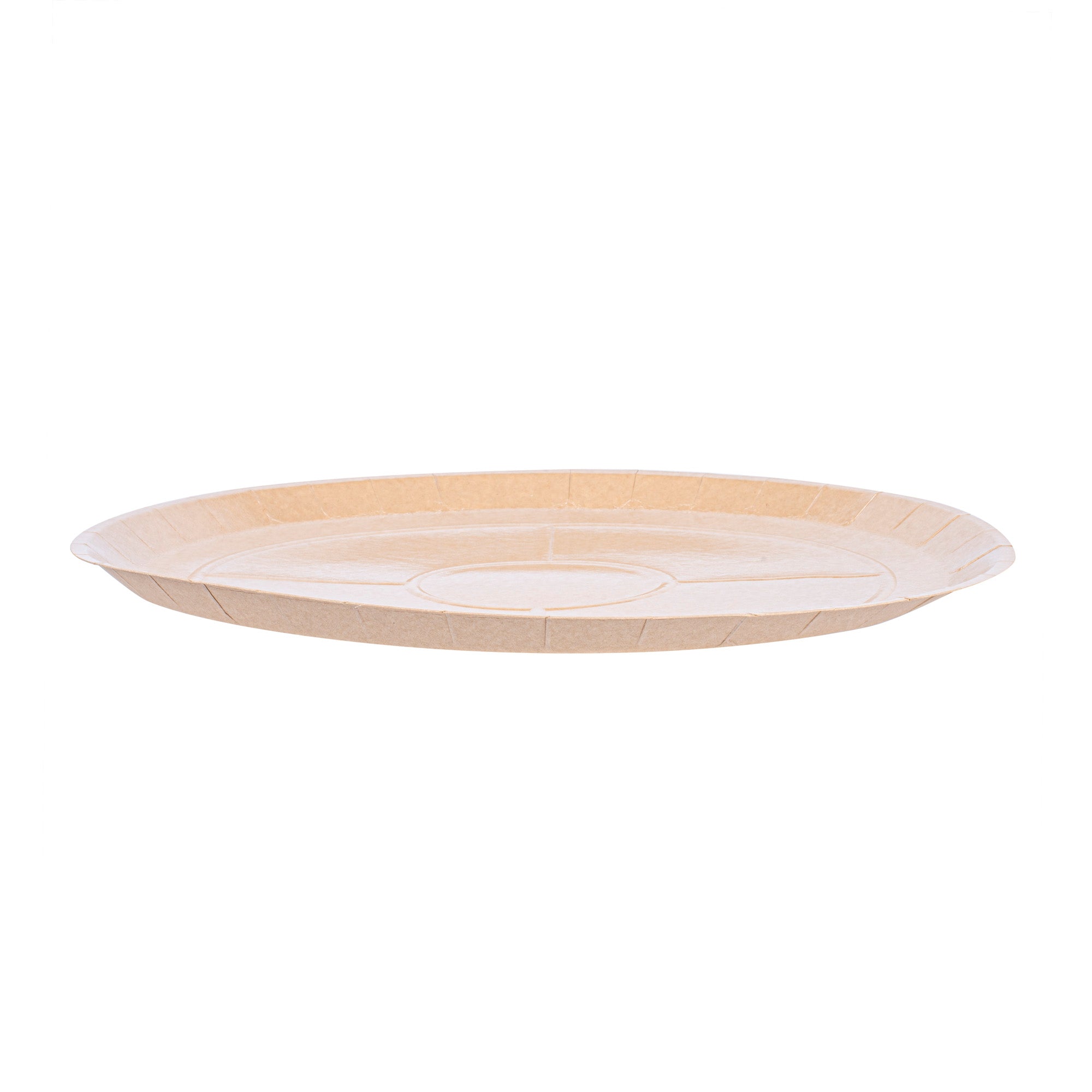 Eco Pie Round Kraft Paperboard Pizza Tray - Oven-Safe - 18'' - 50 count box