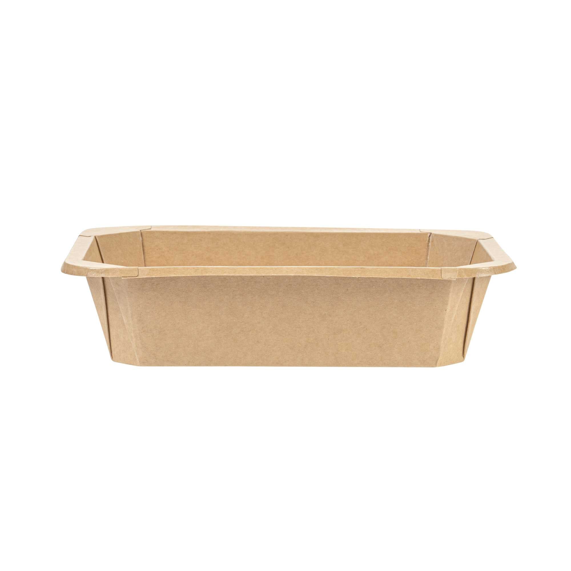 Sustain 41 oz Octagonal Kraft Paper Take Out Container - with PLA Lining, Compostable - 7 3/4" x 7 3/4" x 2" - 100 count box