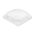 Sustain Octagonal Clear PLA Plastic Dome Lid - Fits 22 oz Container - 6 1/4" x 6 1/4" x 1 1/4" - 100 count box
