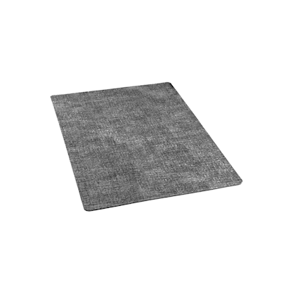 Denim Mesh Rectangle Dark Gray Vinyl Linen-Feel Placemat - 17 3/4" x 11 3/4" - 6 count box