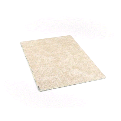 Denim Mesh Rectangle White Vinyl Linen-Feel Placemat - 17 3/4" x 11 3/4" - 6 count box
