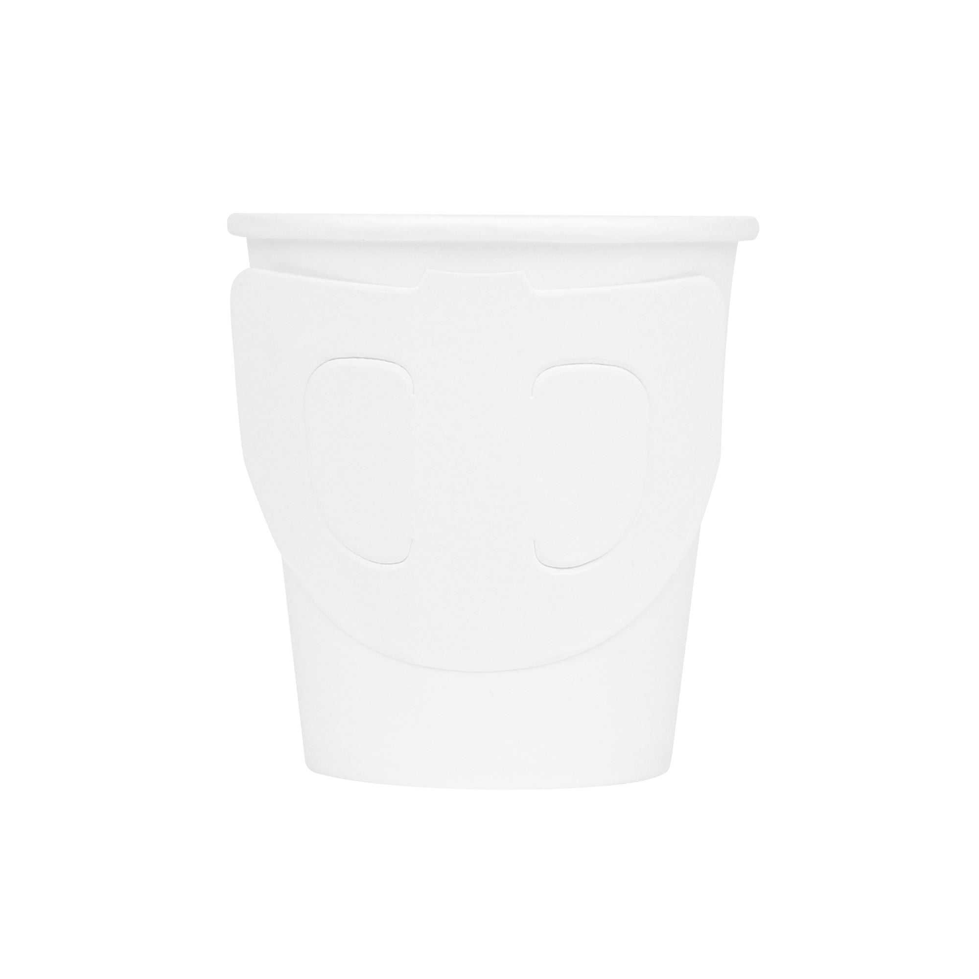 Restpresso 7 oz White Paper Coffee Cup - with Handle, Single Wall - 2 3/4" x 2 3/4" x 3" - 1000 count box
