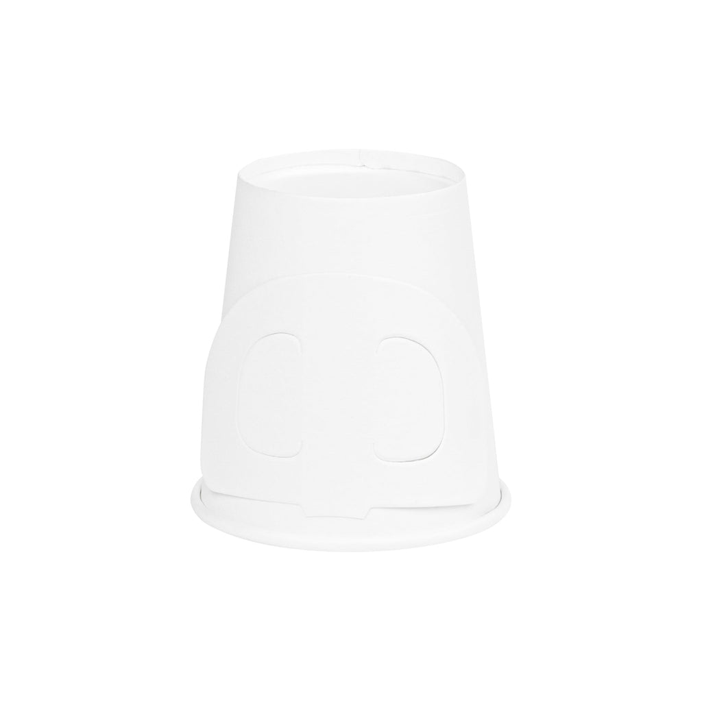 Restpresso 7 oz White Paper Coffee Cup - with Handle, Single Wall - 2 3/4" x 2 3/4" x 3" - 1000 count box