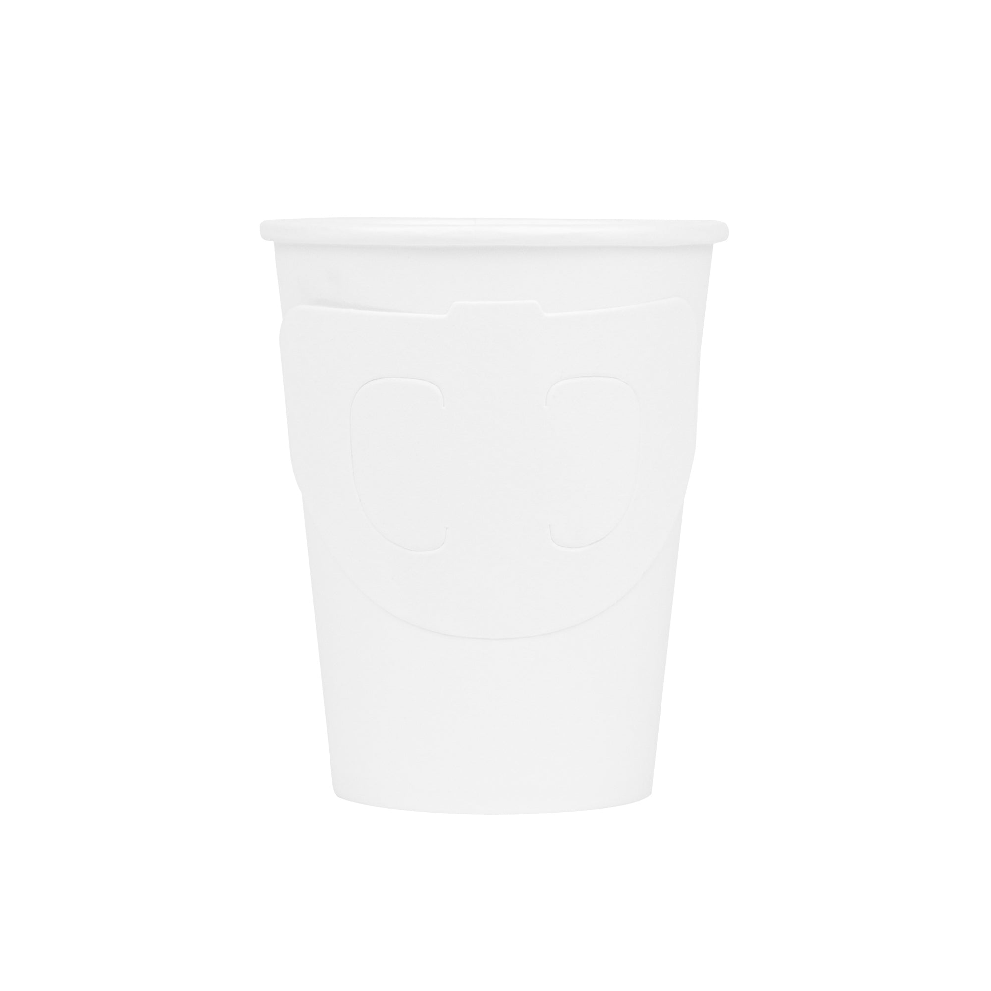 Restpresso 9 oz White Paper Coffee Cup - with Handle, Single Wall - 3" x 3" x 3 1/2" - 1000 count box