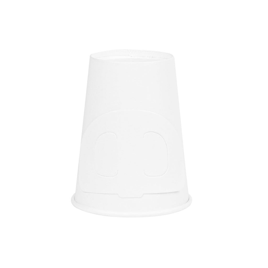 Restpresso 9 oz White Paper Coffee Cup - with Handle, Single Wall - 3" x 3" x 3 1/2" - 1000 count box