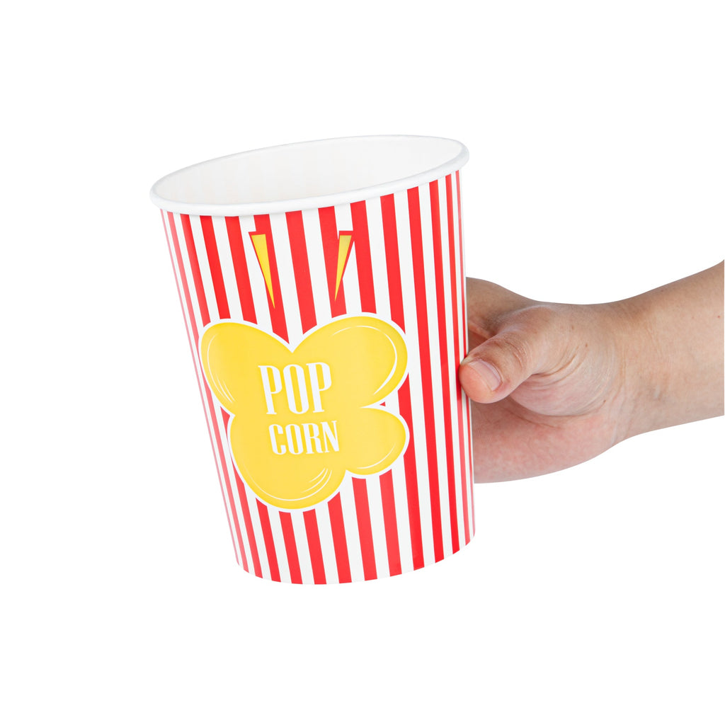 Bio Tek 32 oz Red Paper Popcorn Cup - 100 count box