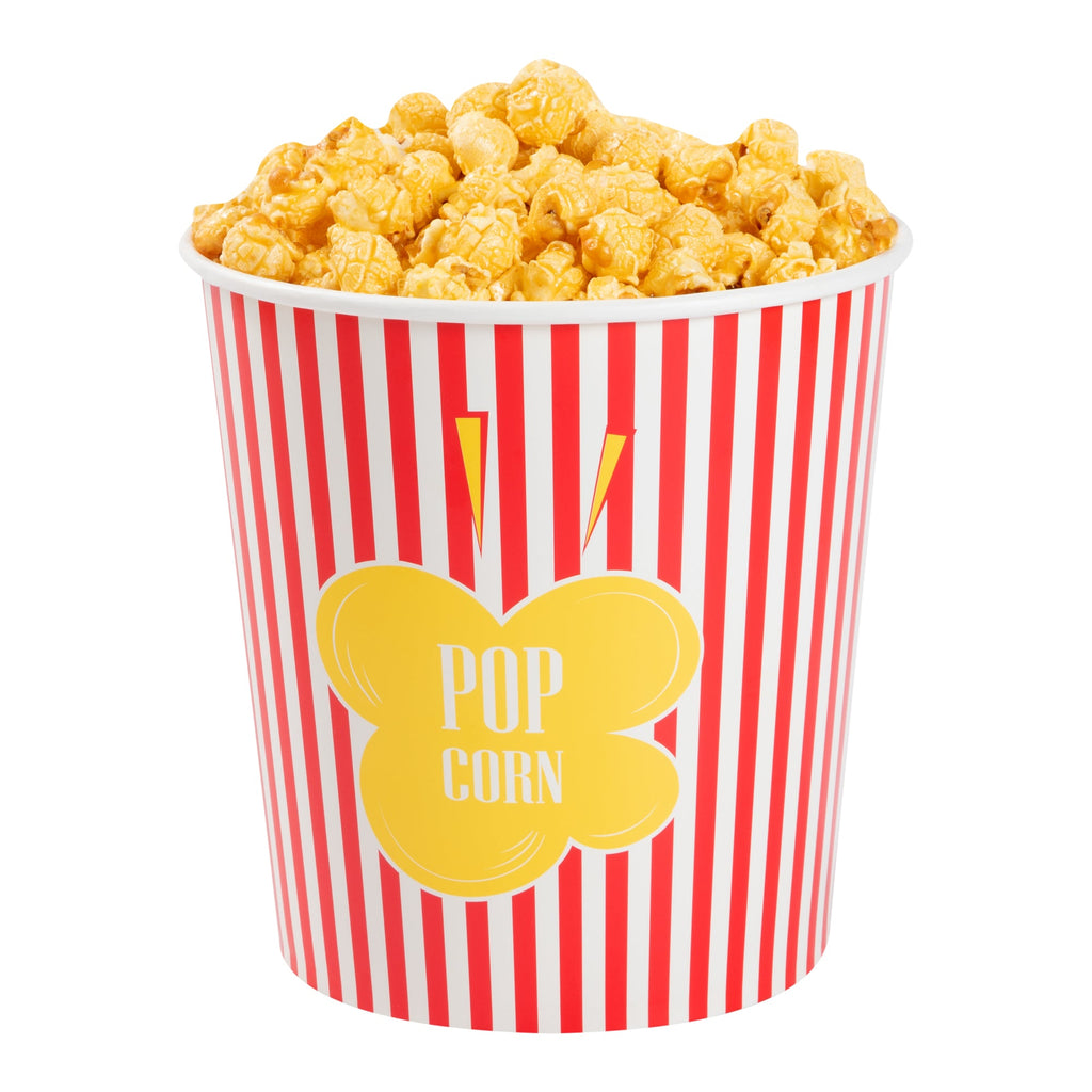 Bio Tek 130 oz Red Paper Popcorn Bucket - 100 count box