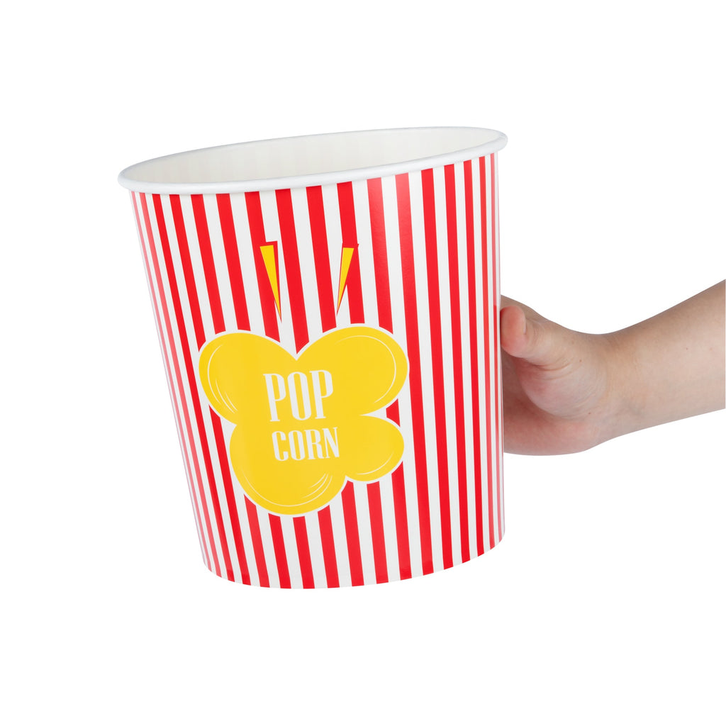 Bio Tek 130 oz Red Paper Popcorn Bucket - 100 count box