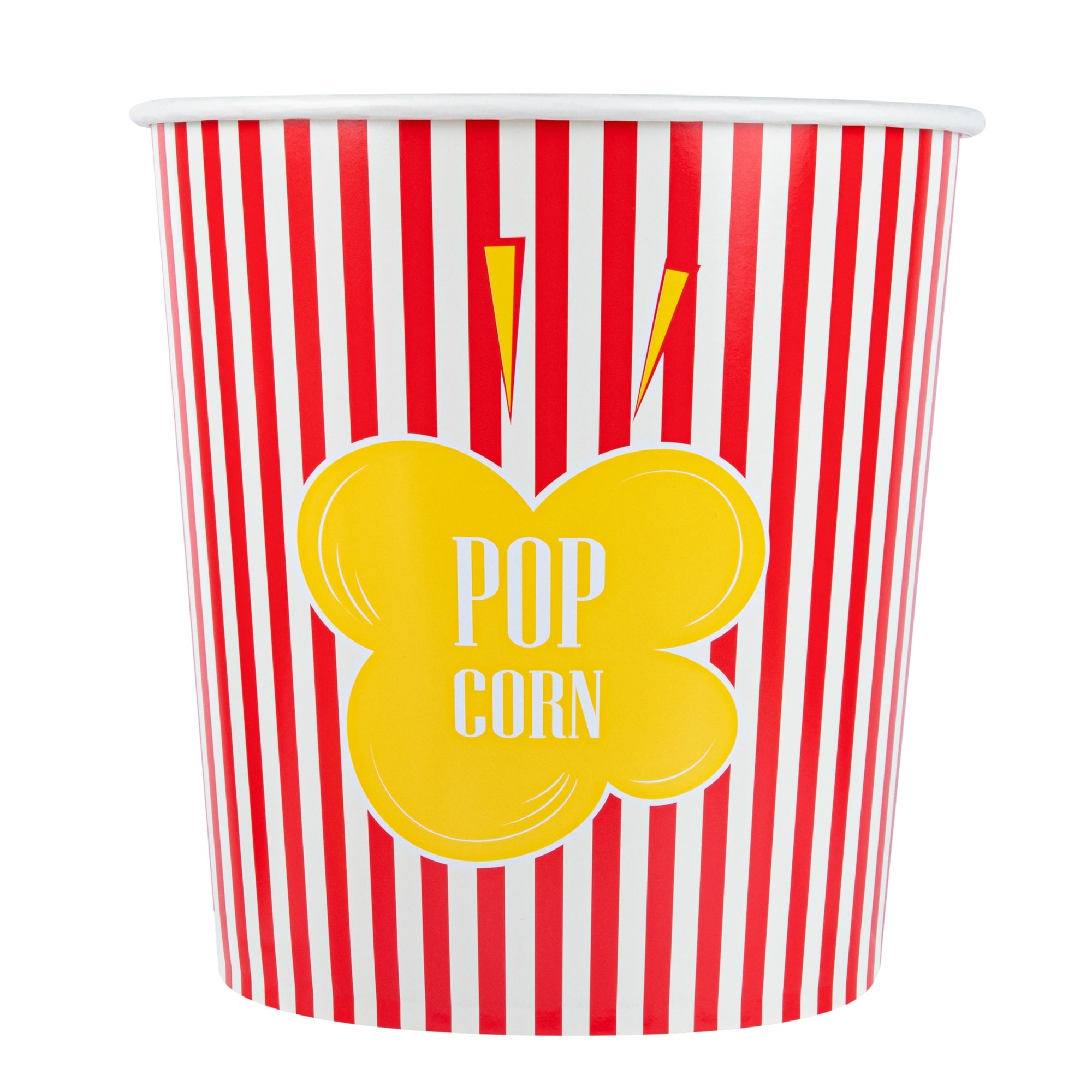 Bio Tek 130 oz Red Paper Popcorn Bucket - 100 count box