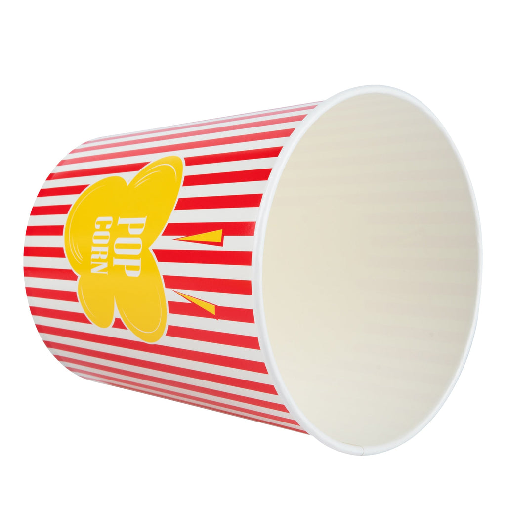 Bio Tek 130 oz Red Paper Popcorn Bucket - 100 count box