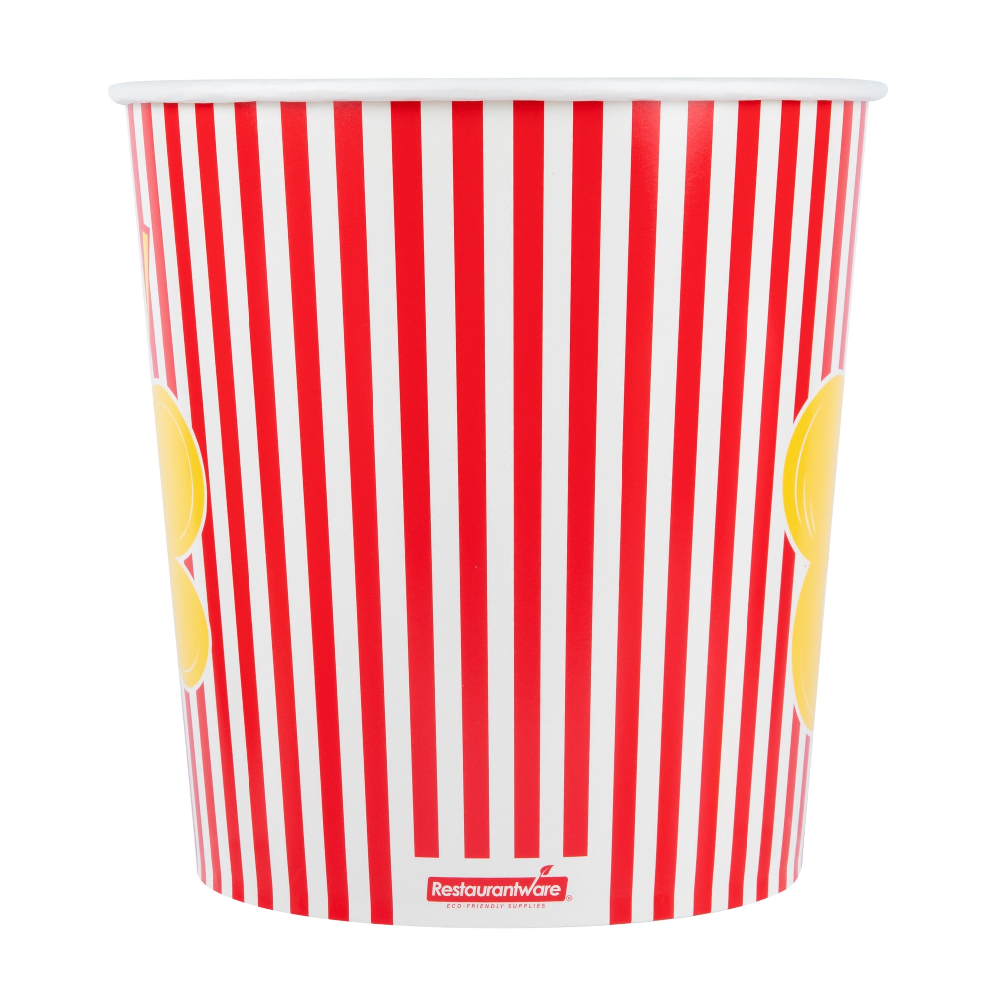 Bio Tek 130 oz Red Paper Popcorn Bucket - 100 count box