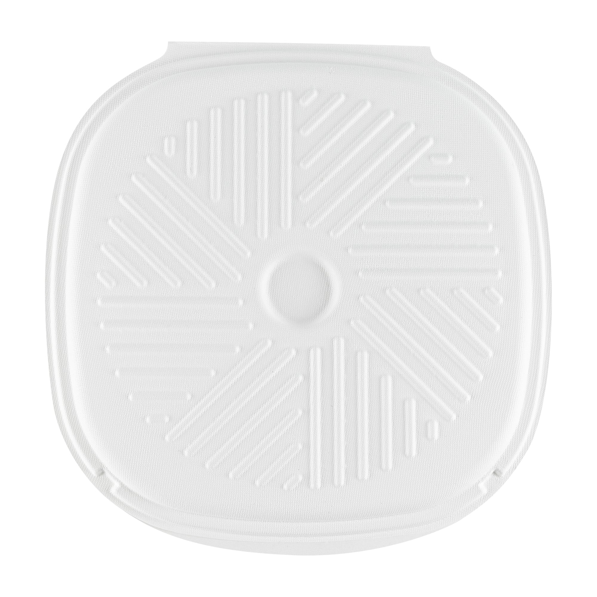 Pulp Safe No PFAS Added White Sugarcane / Bagasse Pizza Box - 13 3/4" x 13 3/4" x 1" - 25 count box