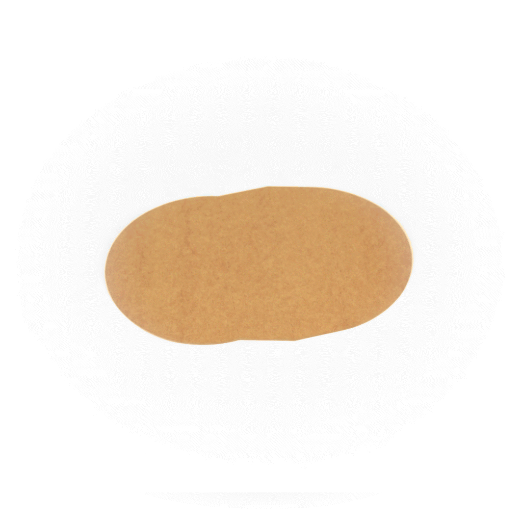 Bio Tek Kraft Paper 2-Compartment Insert - Fits 17, 25, 33 and 34 oz Containers - 50 count box