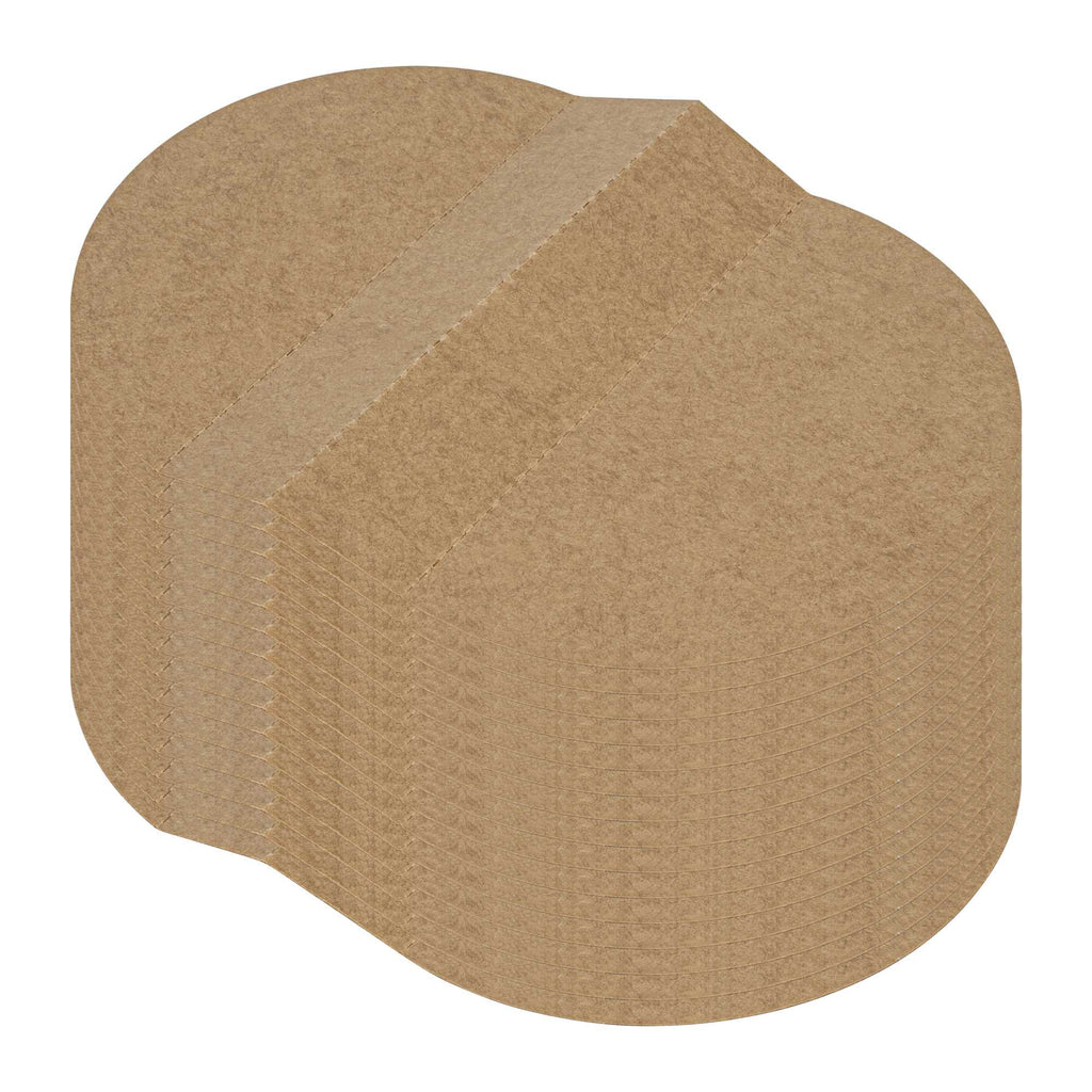 Bio Tek Kraft Paper 2-Compartment Insert - Fits 22, 37 and 42 oz Containers - 200 count box