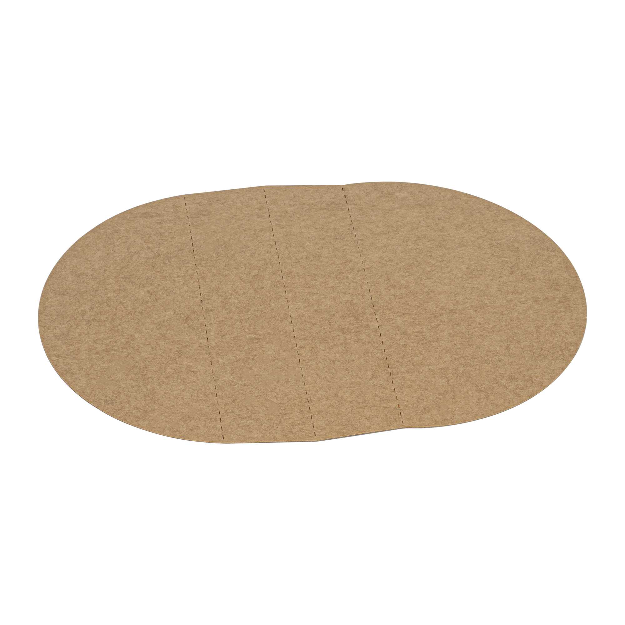 Bio Tek Kraft Paper 2-Compartment Insert - Fits 22, 37 and 42 oz Containers - 50 count box