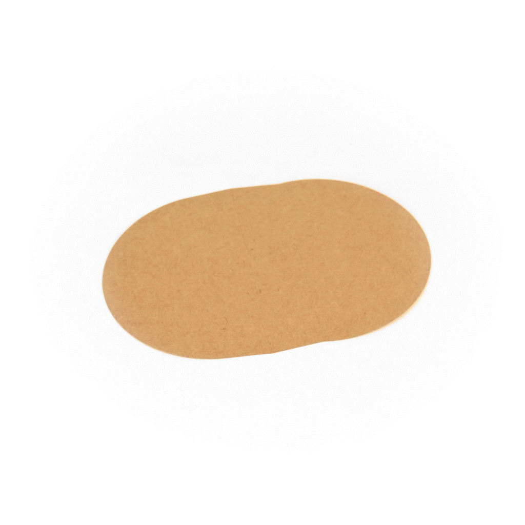 Bio Tek Kraft Paper 2-Compartment Insert - Fits 22, 37 and 42 oz Containers - 200 count box