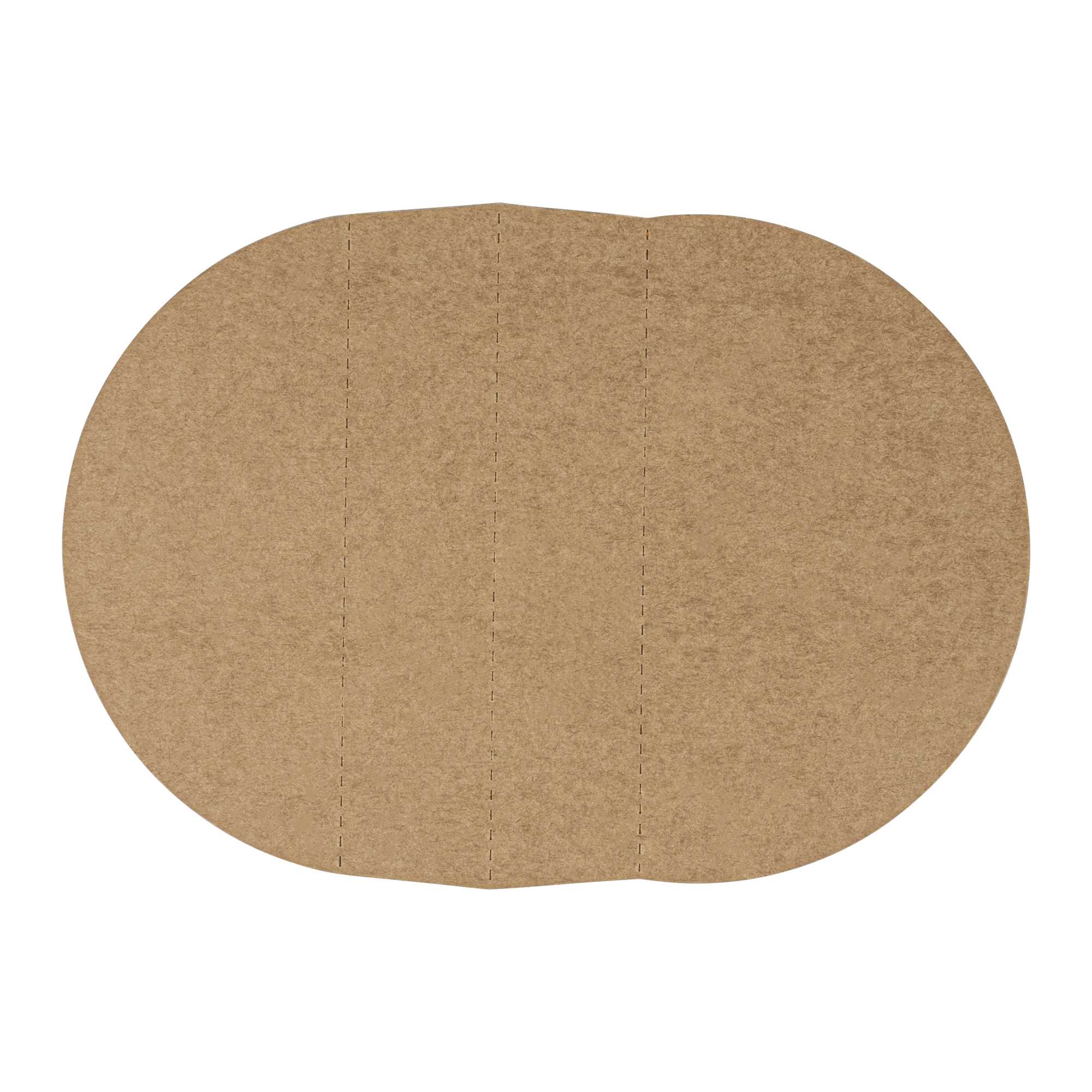 Bio Tek Kraft Paper 2-Compartment Insert - Fits 22, 37 and 42 oz Containers - 200 count box