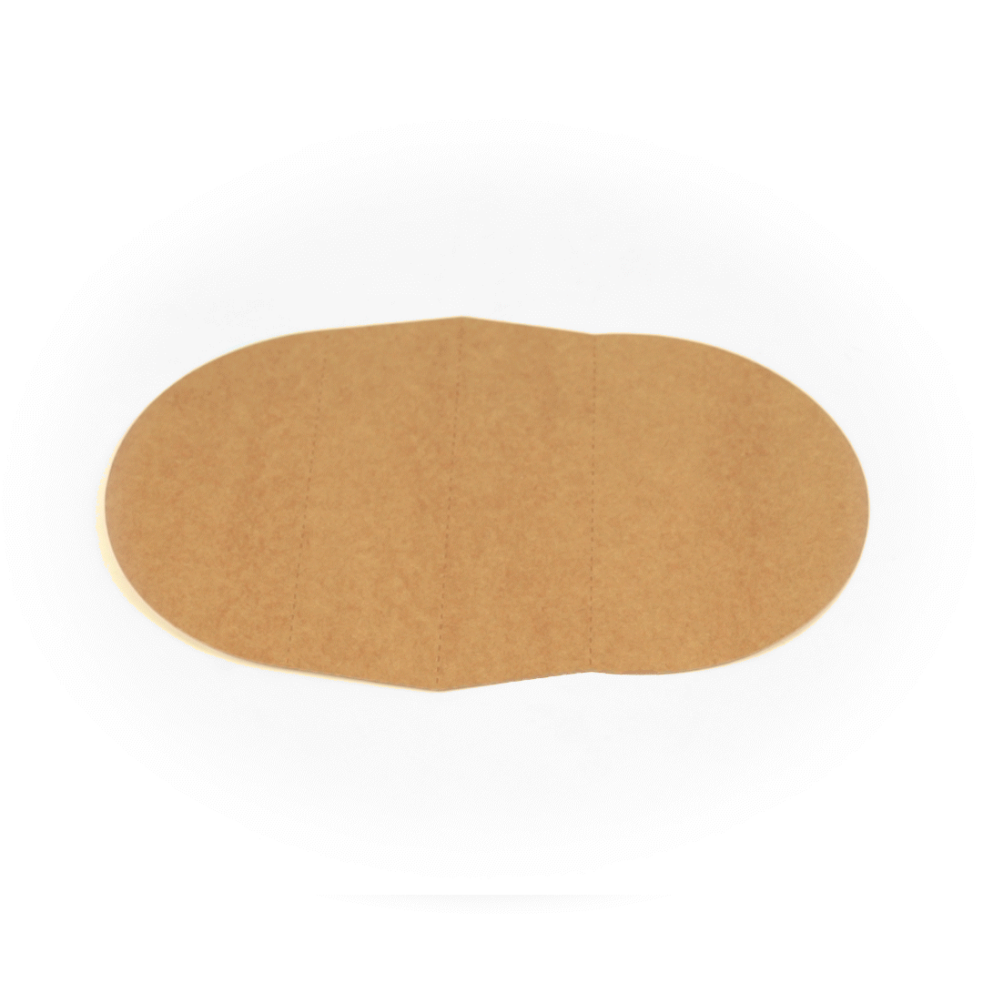 Bio Tek Kraft Paper 2-Compartment Insert - Fits 45 oz Containers - 50 count box