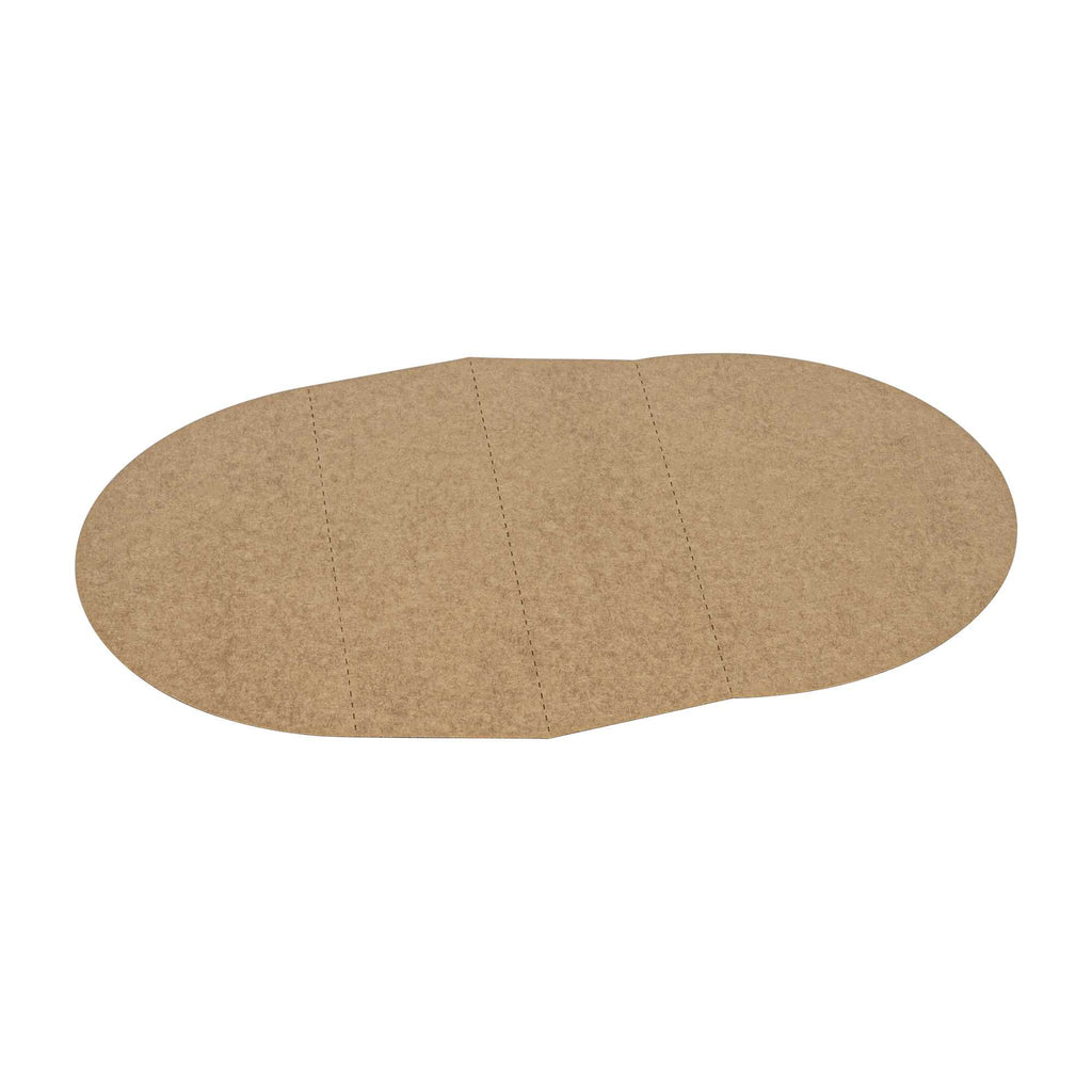 Bio Tek Kraft Paper 2-Compartment Insert - Fits 45 oz Containers - 50 count box